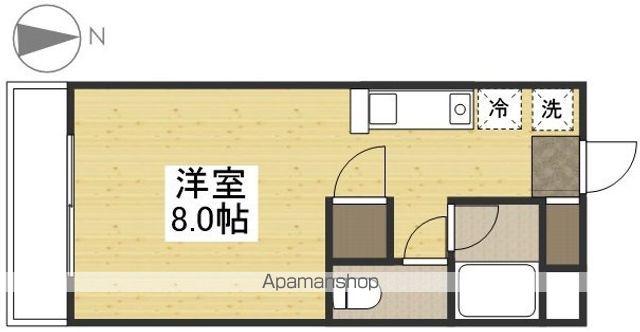 サンメゾン(ワンルーム/1階)の間取り写真