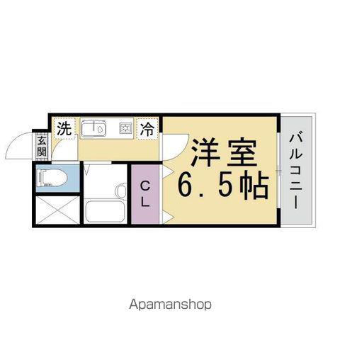 GREENPARKII(1K/2階)の間取り写真