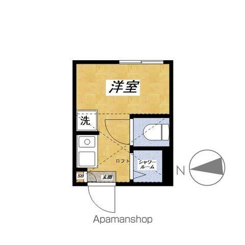 CHIARO千川(ワンルーム/2階)の間取り写真