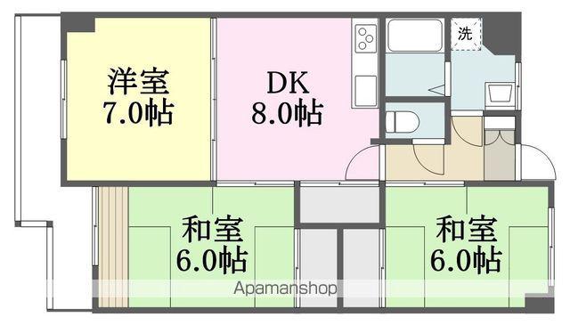 アインヴィント(3DK/4階)の間取り写真