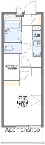 レオパレスアドラーブル(1K/2階)の間取り写真