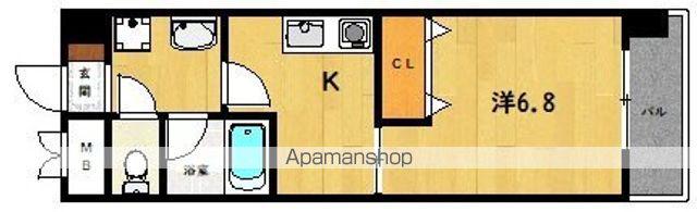 オルフェア我孫子Ⅲ番館(1K/3階)の間取り写真