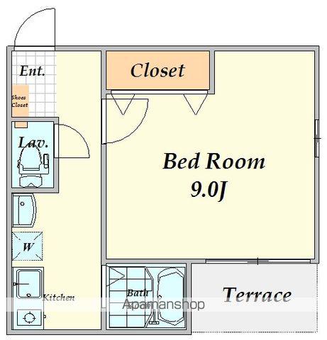 タムラハイツ(1K/1階)の間取り写真