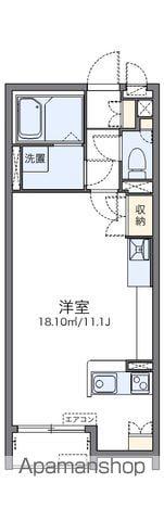 レオネクストフロレゾンB(ワンルーム/1階)の間取り写真