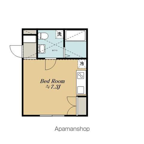 カルチェ・ラタン(ワンルーム/1階)の間取り写真