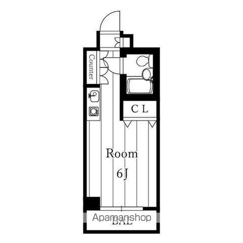 メゾン・ド・エトワール(ワンルーム/7階)の間取り写真