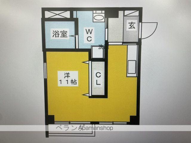 SUNFLOWER1(ワンルーム/2階)の間取り写真