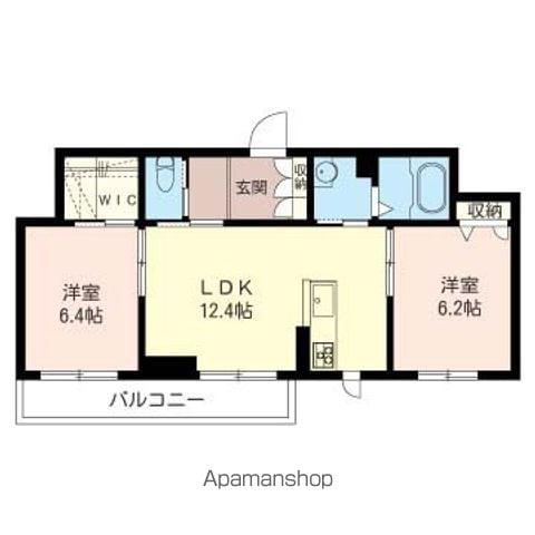 ORCHID B棟(2LDK/3階)の間取り写真
