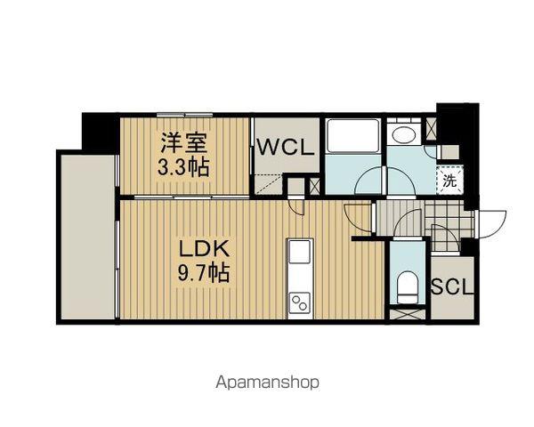 クリオラベルヴィ名古屋花ノ木(1LDK/6階)の間取り写真