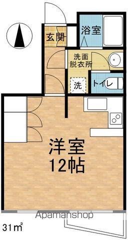 マイパレス高宮(ワンルーム/3階)の間取り写真