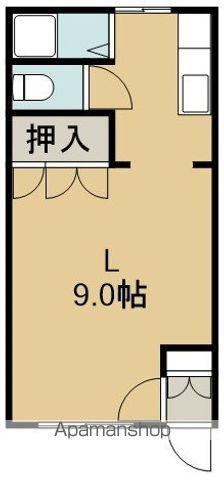 コーポ花井(ワンルーム/2階)の間取り写真
