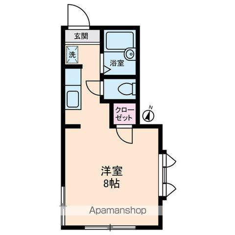 アネスタ赤羽(1K/1階)の間取り写真