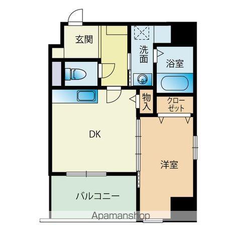 MODERN PALAZZO九大医学部前(1DK/10階)の間取り写真