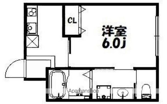 SAN MERE三木本町(ワンルーム/1階)の間取り写真