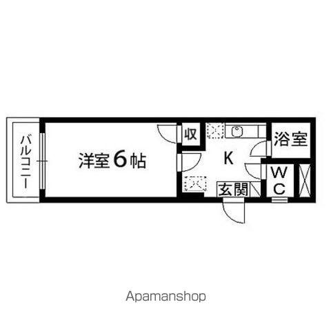アクティブパレス百合ヶ丘A7(1K/1階)の間取り写真