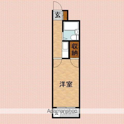 ワンオーナイン(1K/1階)の間取り写真