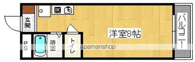 東光荘2(ワンルーム/3階)の間取り写真