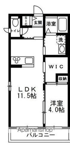 ハンドⅣ(1LDK/2階)の間取り写真