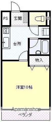 マンションK2A棟(1K/2階)の間取り写真