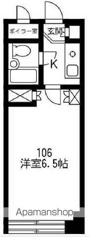 ホフ・ムジークハウス(1K/1階)の間取り写真