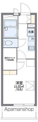 レオパレスクイーンハイツ掛川(1K/2階)の間取り写真