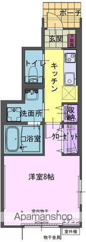 コンフォート里分A(1K/1階)の間取り写真