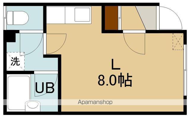 コーポ鈴Ⅰ(ワンルーム/2階)の間取り写真