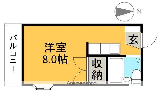 サンハイツ(ワンルーム/4階)の間取り写真