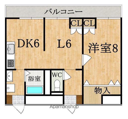 ランドヒルPARTⅢ(1LDK/1階)の間取り写真