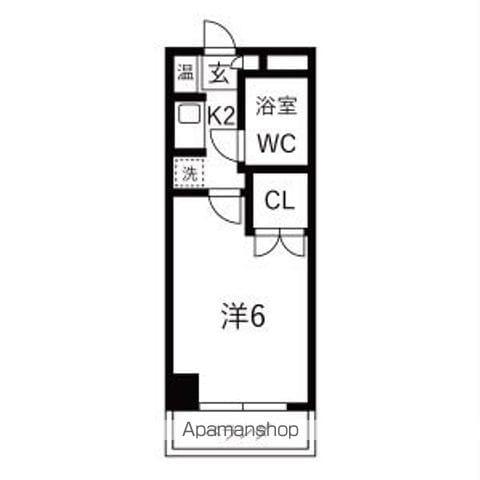 大仁マンション2(1K/3階)の間取り写真