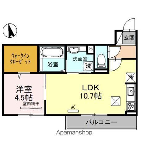 リバーサイド浪漫(1LDK/1階)の間取り写真