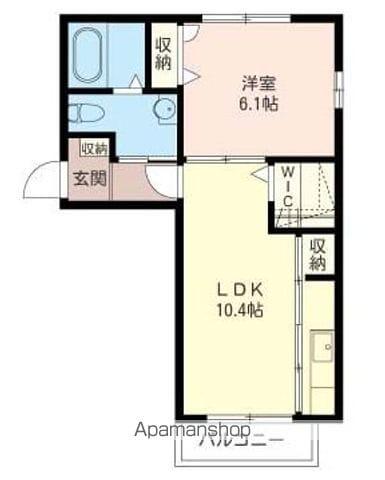 パスティヤージュA(1LDK/2階)の間取り写真