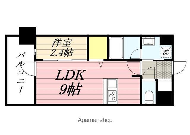 LANDIC Y138(1LDK/4階)の間取り写真
