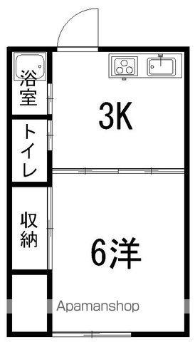 コーポトーメン(1K/2階)の間取り写真
