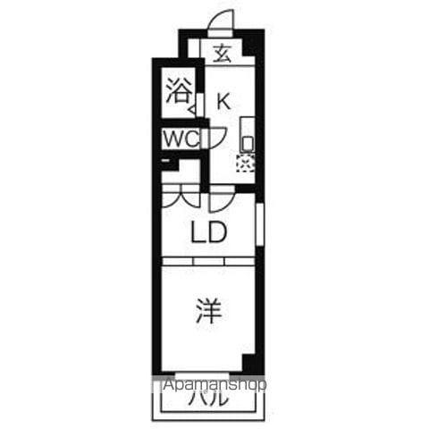サンライトマンション(1DK/1階)の間取り写真
