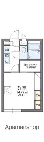 レオパレスもえぎ(1K/2階)の間取り写真