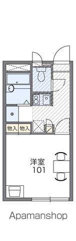 レオパレストップアイランド道場(1K/1階)の間取り写真