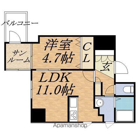 プライムレジデンス札幌(1LDK/2階)の間取り写真