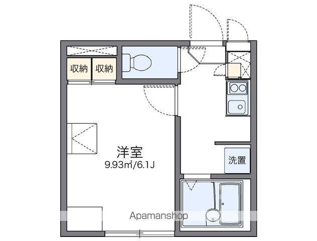 レオパレスイルリズィエール(1K/1階)の間取り写真