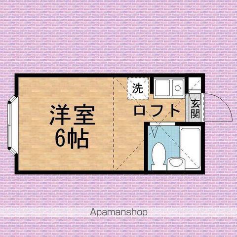 ベルメゾン東久保(ワンルーム/2階)の間取り写真