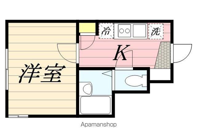 SAISON2(1K/1階)の間取り写真