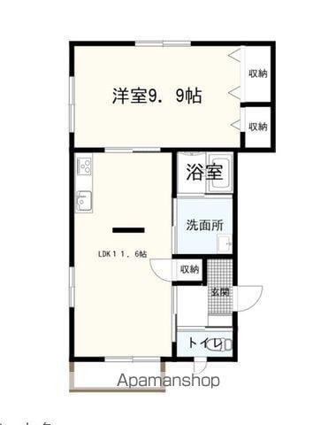 メゾンバリエ(1LDK/2階)の間取り写真