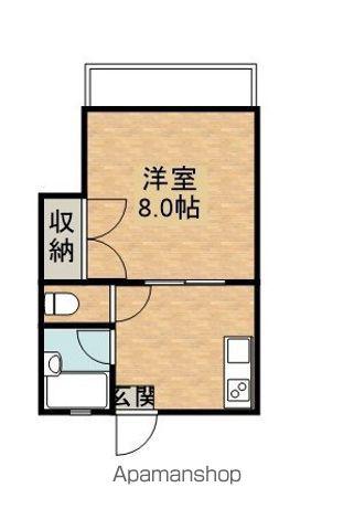 藤井第2ビル(1K/2階)の間取り写真