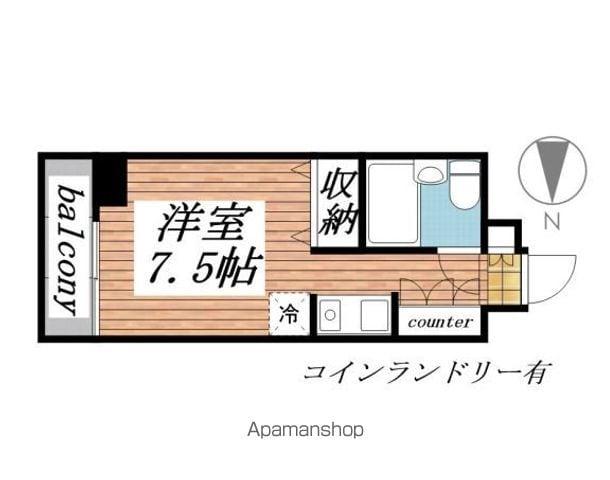 メゾン・ド・エトワール(1K/6階)の間取り写真