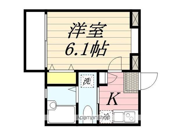 ラビアン三鷹(1K/2階)の間取り写真
