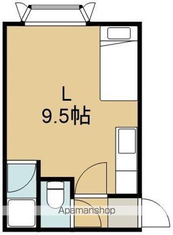 エルプラド本通(ワンルーム/2階)の間取り写真