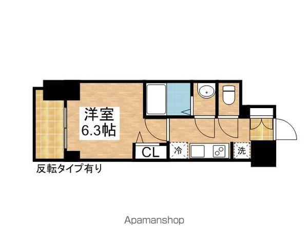 プレサンス上前津リラシス(1K/14階)の間取り写真