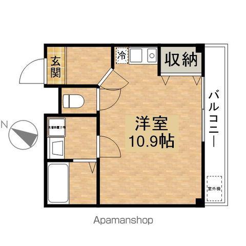 グランシャリオ(1K/2階)の間取り写真