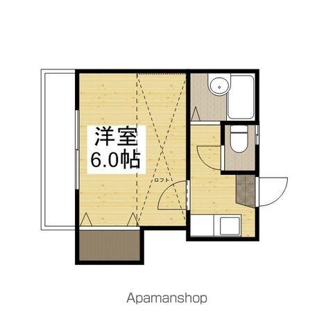 HI'M竹田(1K/2階)の間取り写真