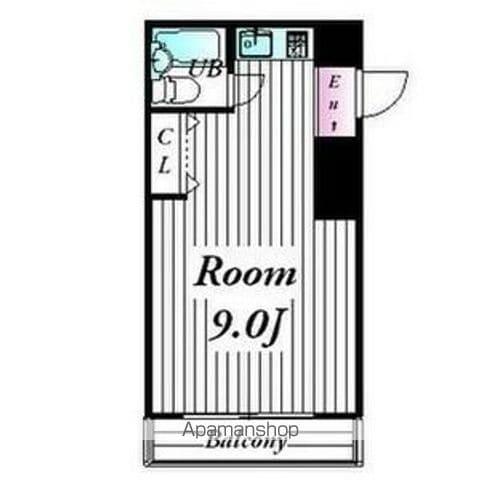 リバーサイド牧の原(ワンルーム/2階)の間取り写真